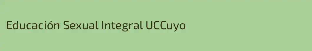 Educación Sexual Integral UCCuyo